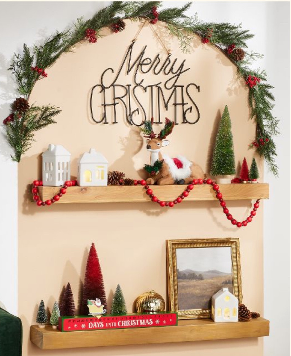 Linking all of the Christmas decorations needed for this wall! Garland, Christmas tree, home decor 

#LTKhome #LTKHoliday #LTKSeasonal