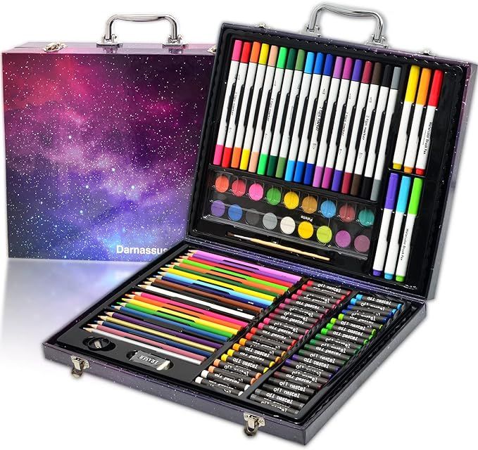 Amazon.com : Darnassus 132-Piece Art Set, Deluxe Professional Color Set, Creating Gift Box, Art S... | Amazon (US)
