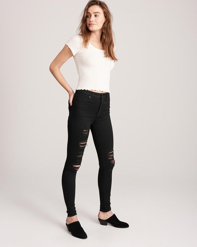 High Rise Super Skinny Jeans | Abercrombie & Fitch US & UK