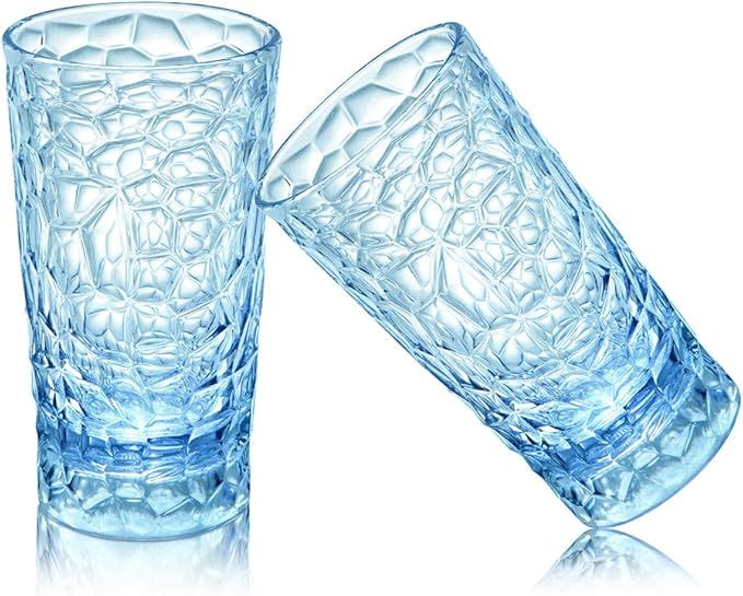 Unbreakable Premium Drinking Glasses, Plastic Highball Glasses, 12 oz/350ml Plastic Water Glasses... | Amazon (US)