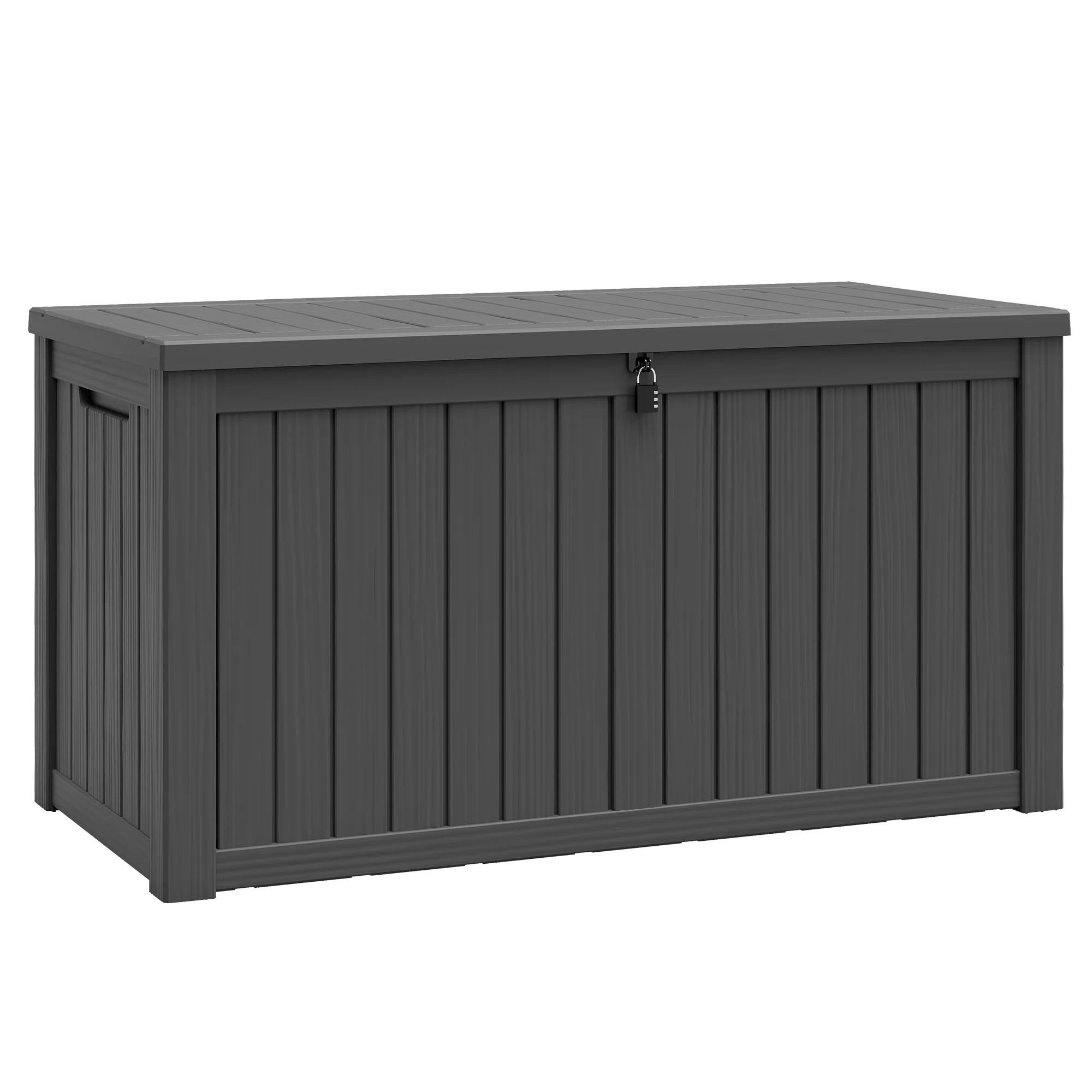 230 Gallon Outdoor Storage Box Waterproof with Lockable Lid | Wayfair North America