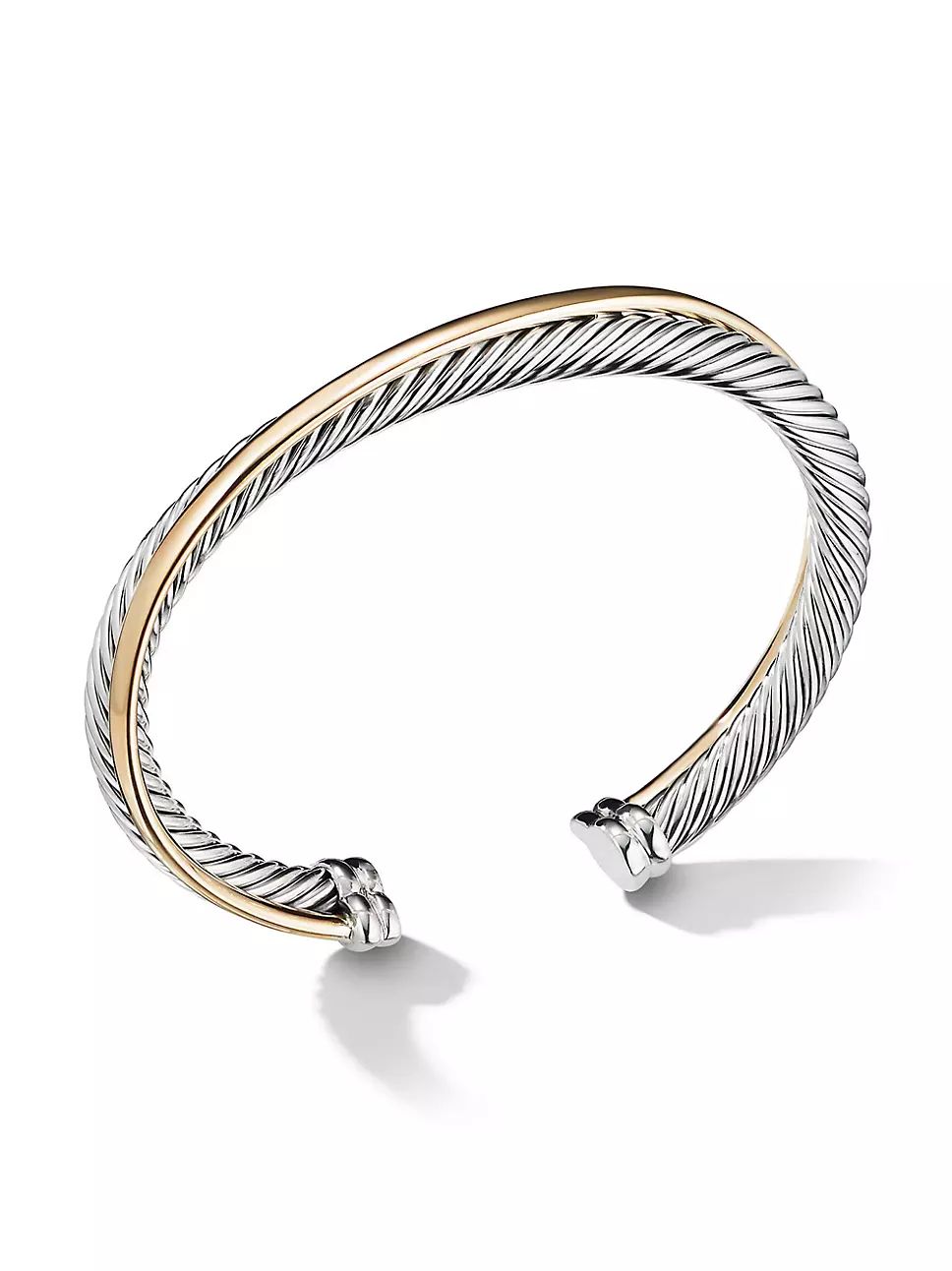 Crossover Two Row Cuff Bracelet in Sterling Silver | Saks Fifth Avenue