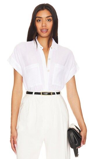 Cito Button Up Shirt in True White | Revolve Clothing (Global)
