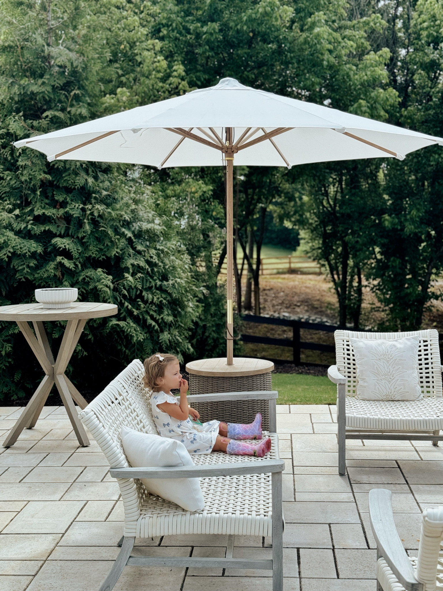 Patio season #umbrella 

#LTKKids #LTKHome