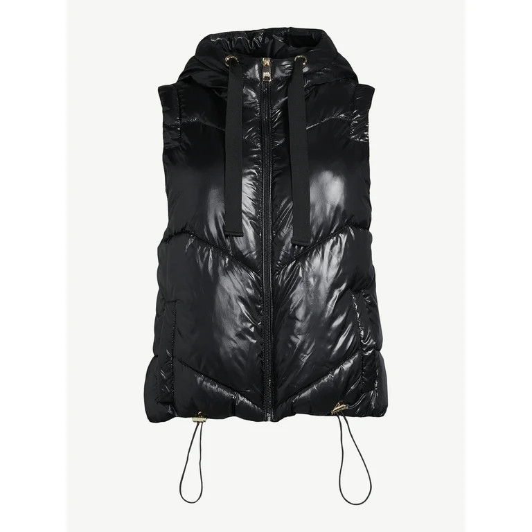 Love & Sports Women's Puffer Vest with Hood - Walmart.com | Walmart (US)