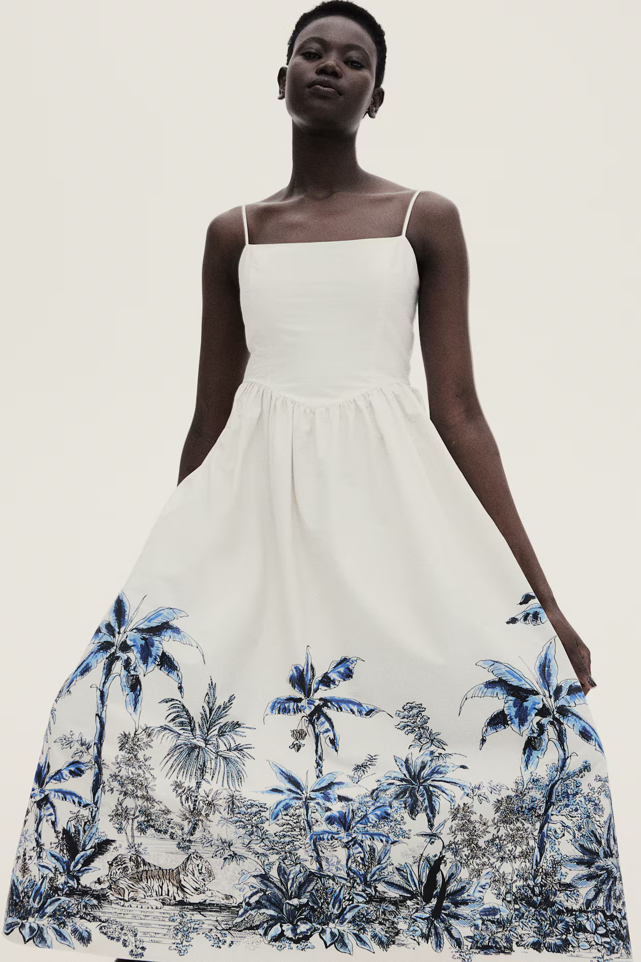 Printed Cotton Dress | H&M (US + CA)