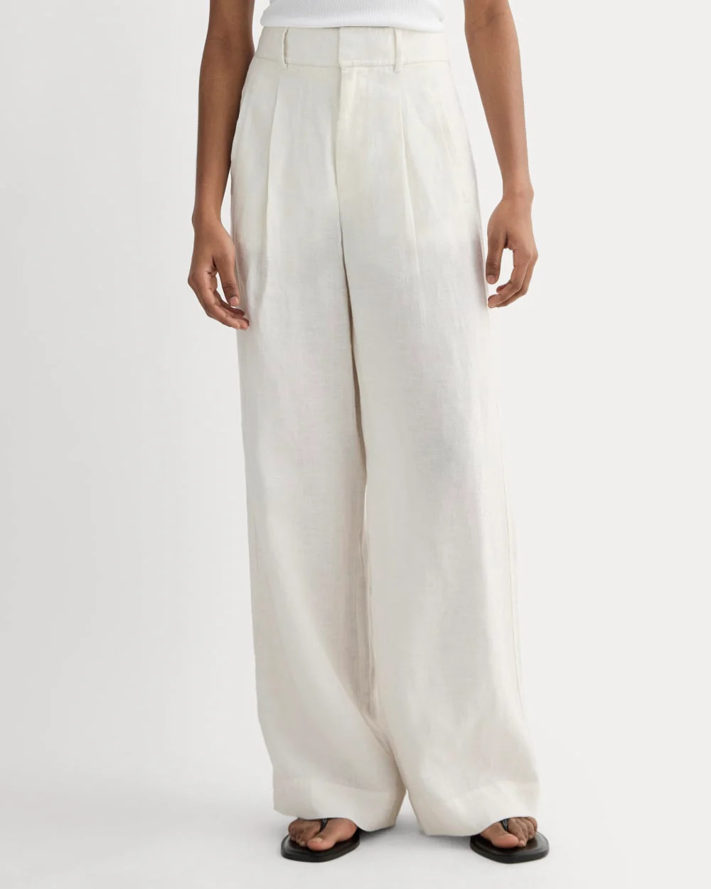 The Linen Way-High® Drape Pant | Natural Chambray | Everlane