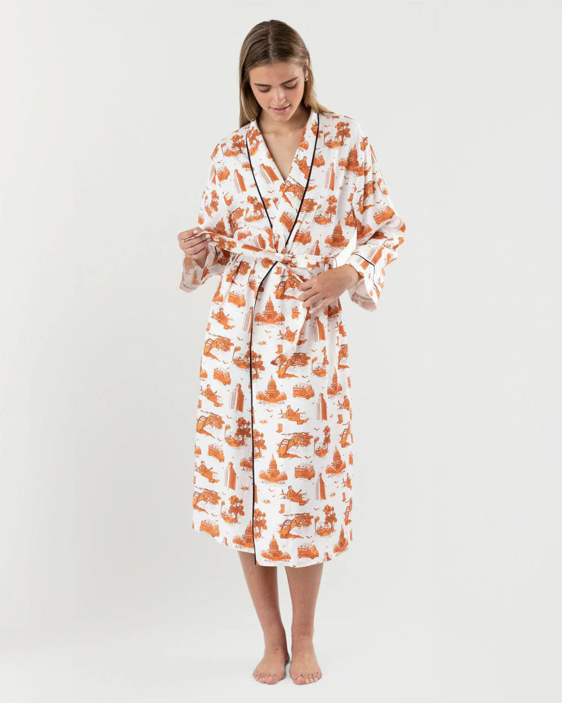 Austin Toile Robe | Colorful Prints, Wallpaper, Pajamas, Home Decor, & More | Katie Kime Inc