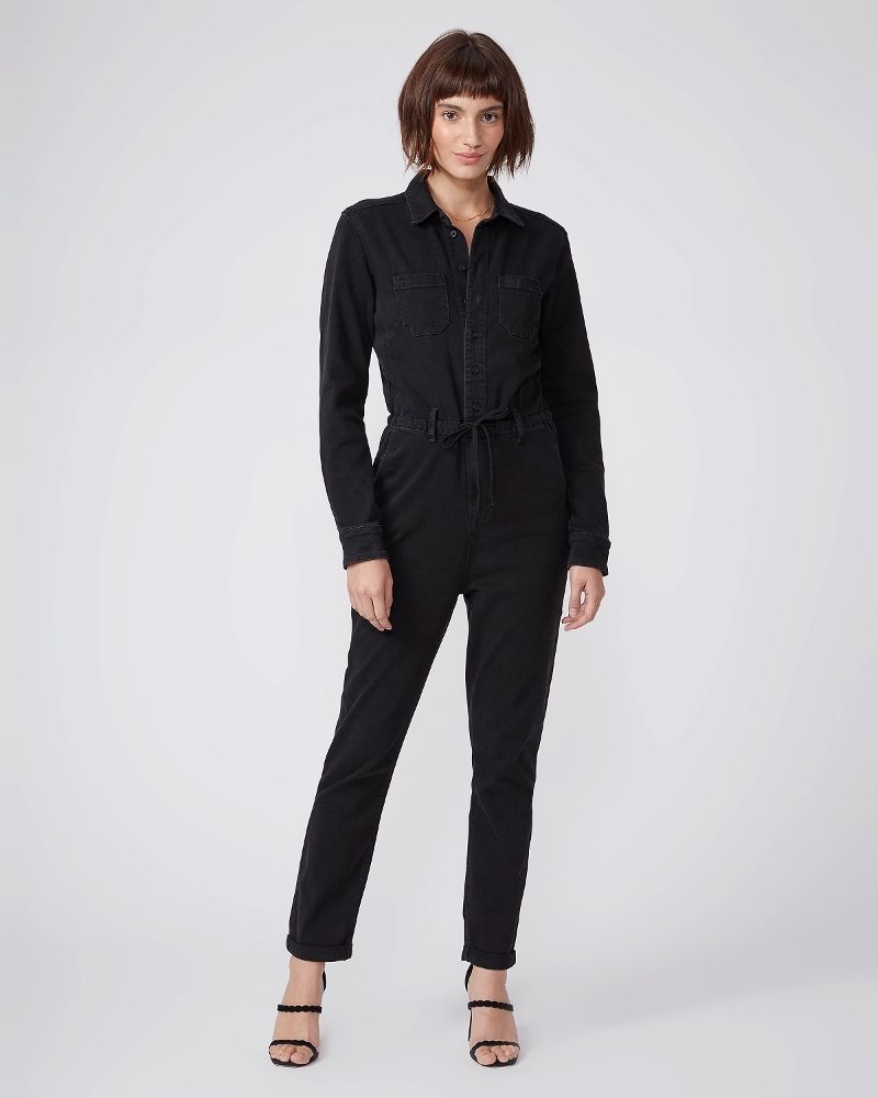 Christy Long Sleeve Jumpsuit - Dreamy Black | Paige