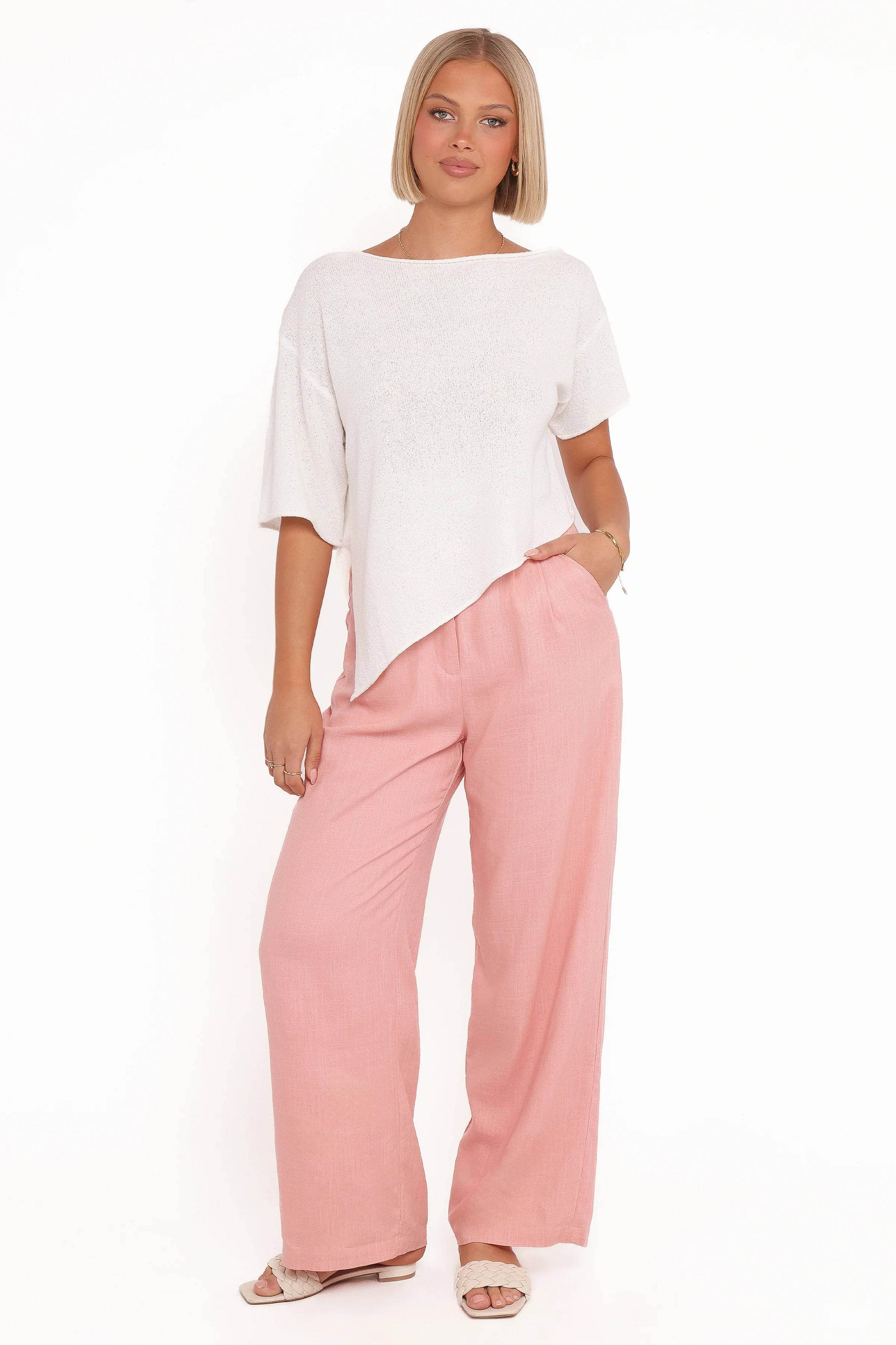 Dean Linen Pants - Light Pink | Petal & Pup (US)