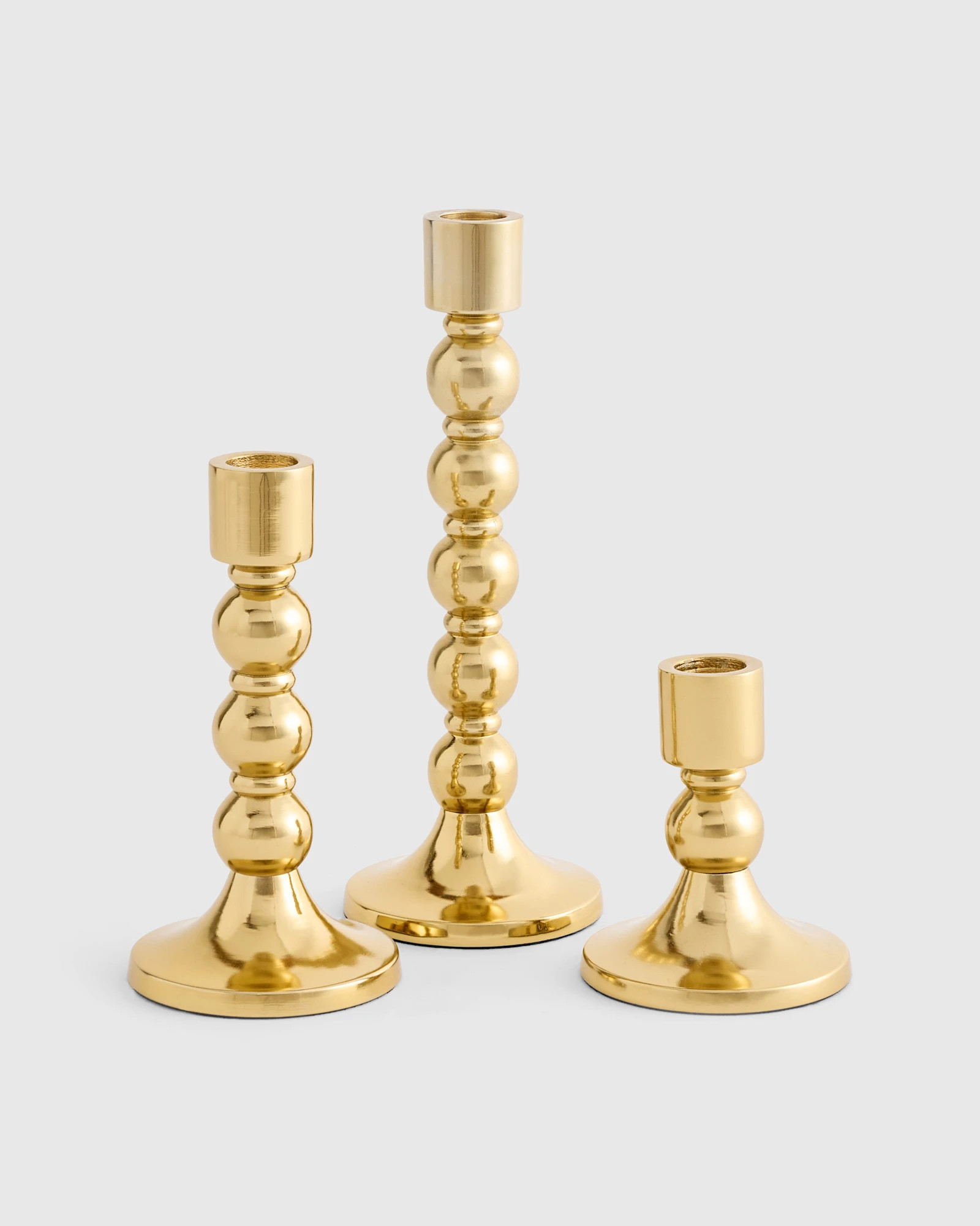 Quince | Brass Candlestick Holders, Iron | Quince