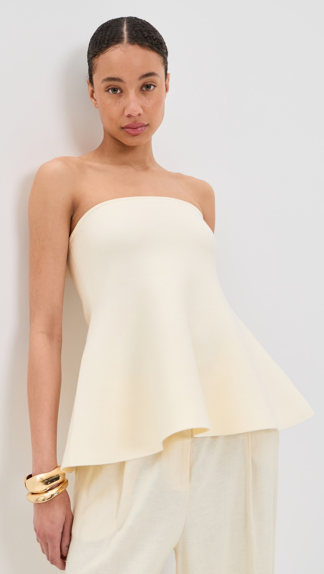 ALIGNE Amy Knitted Bandeau Peplem Top | Shopbop | Shopbop