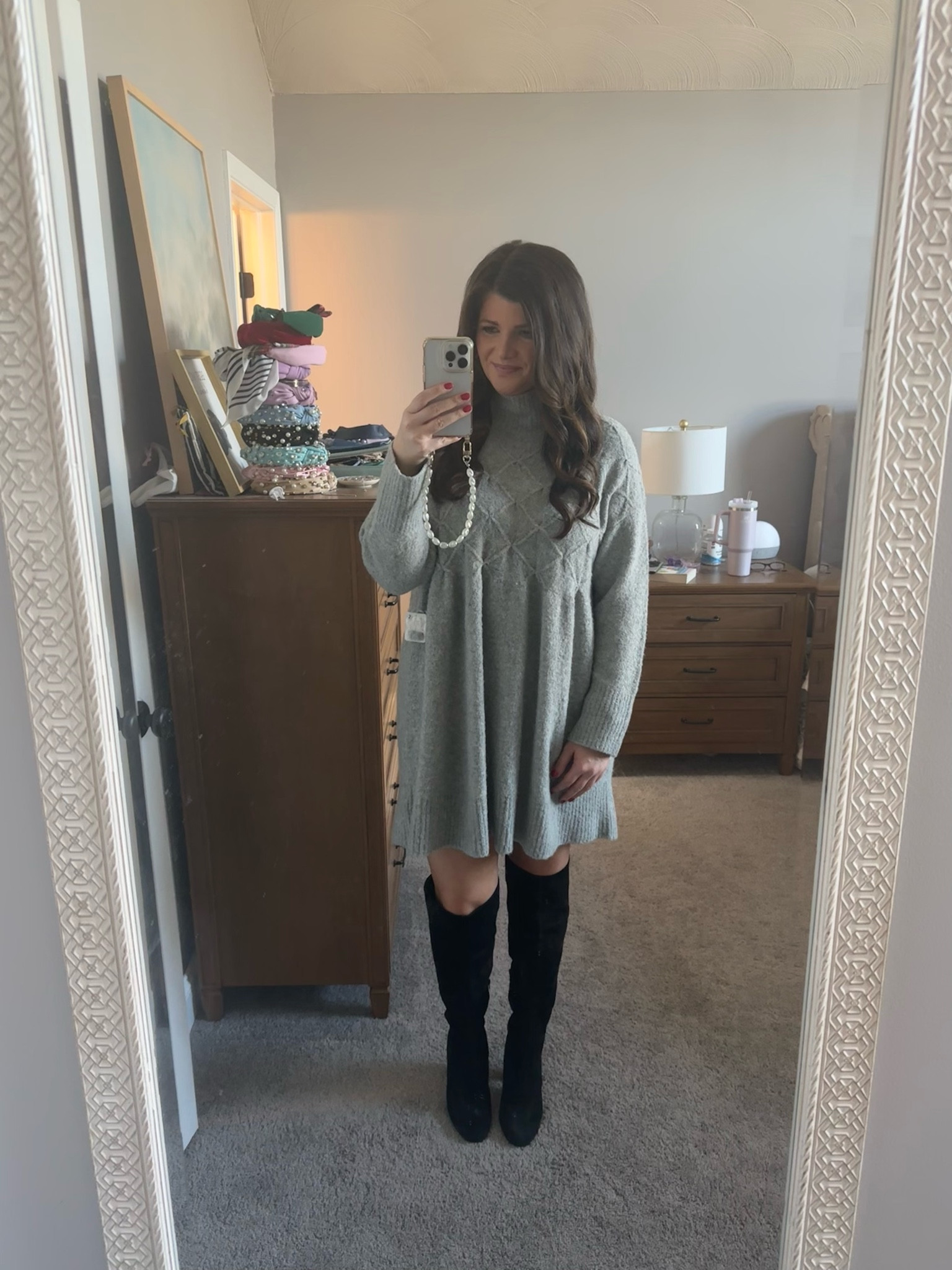 free people grey sweater dress Isabella Sweater Skirt Set