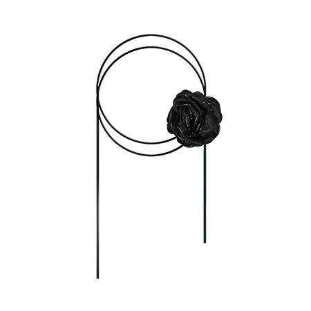 Black Rose Choker Flower Choker Necklace Goth Choker Flower Collar Rose Hat Band | Walmart (US)
