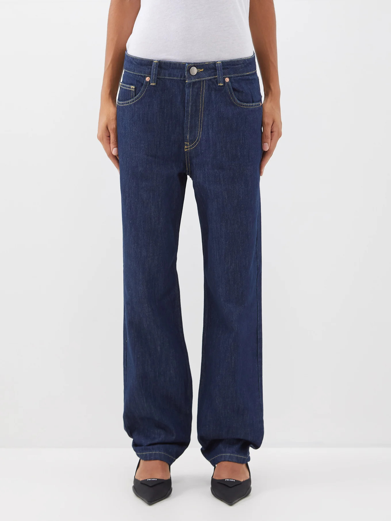 Opa organic-cotton baggy boyfriend jeans | Raey | Matches (UK)