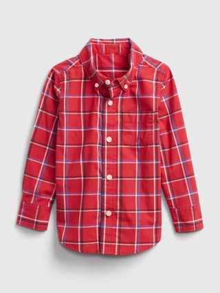 Toddler Poplin Print Shirt | Gap (US)