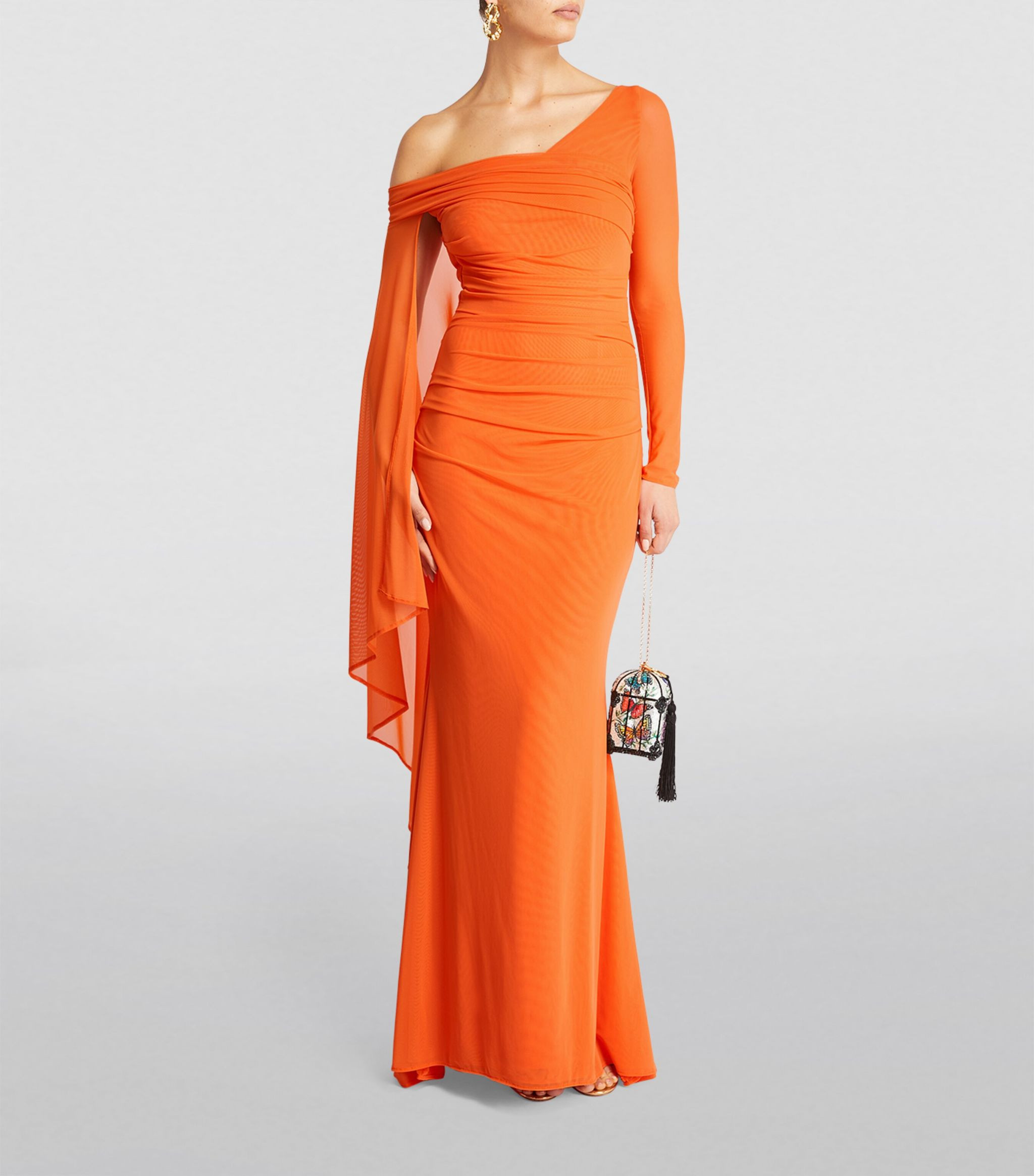 Off-The-Shoulder Ruched Gown | Harrods