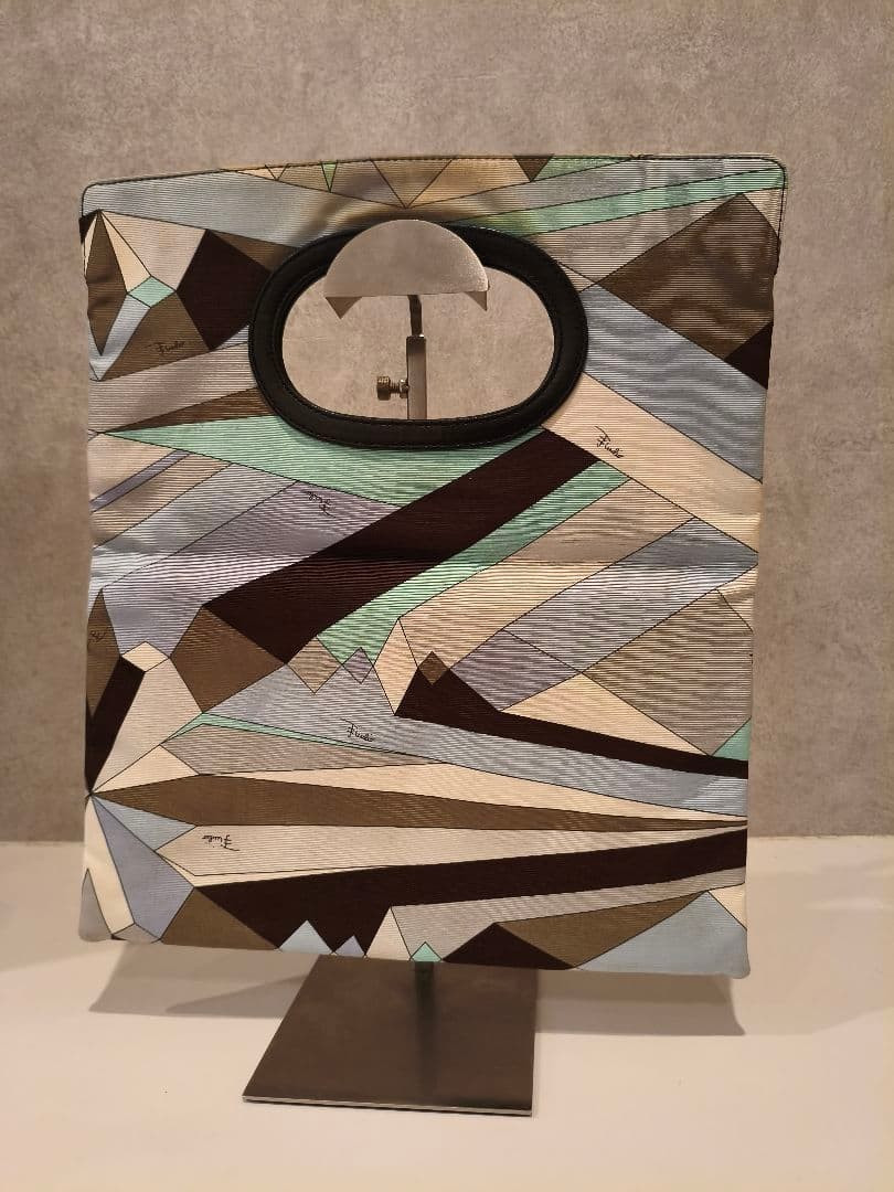 Vintage Emilio Pucci 2Way Foldover Clutch Bag Geometric Print | eBay US