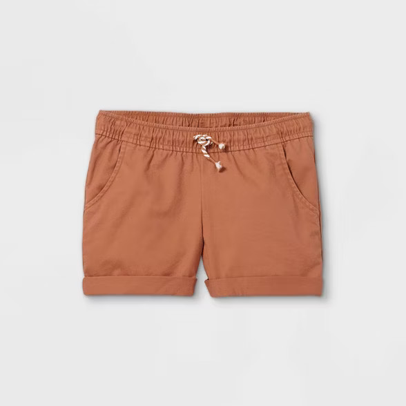 Girls' Rolled Hem Chino Shorts - Cat & Jack™ | Target