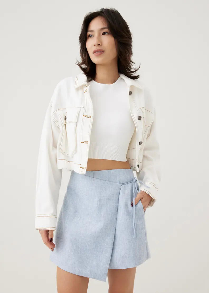 Albertha Tweed A-line Skort | Love, Bonito USA