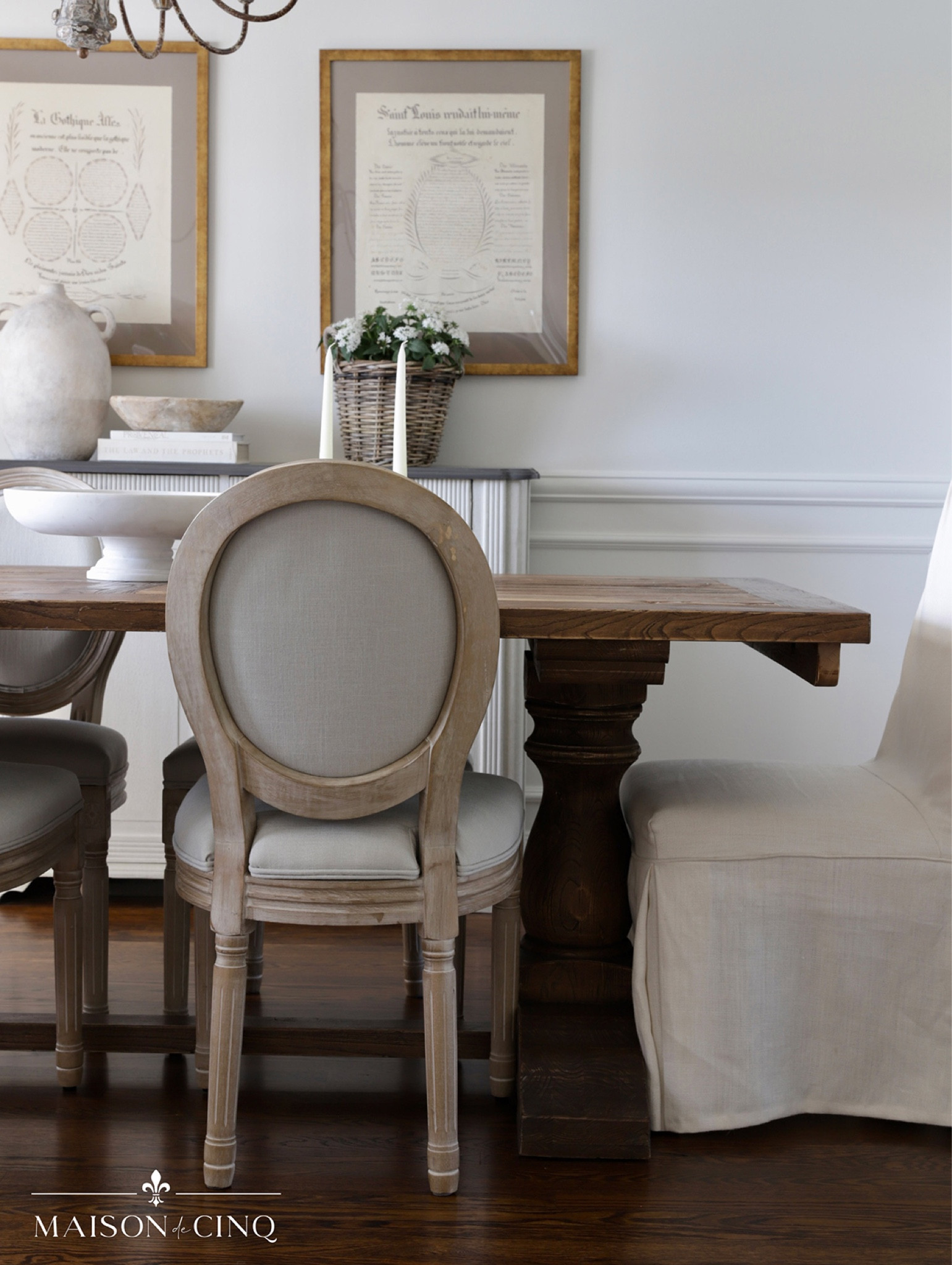 New French dining chairs made this space so much better!

Home decor, dining table, dining room decor 

#LTKxWayfair #LTKHome