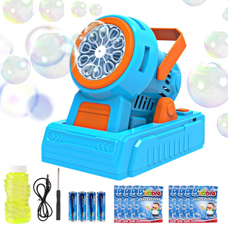 Automatic Bubble Machine 10 Holes Bubble Blower 20000+ Big Bubbles Per Minute Bubbles for Kids Po... | Amazon (US)