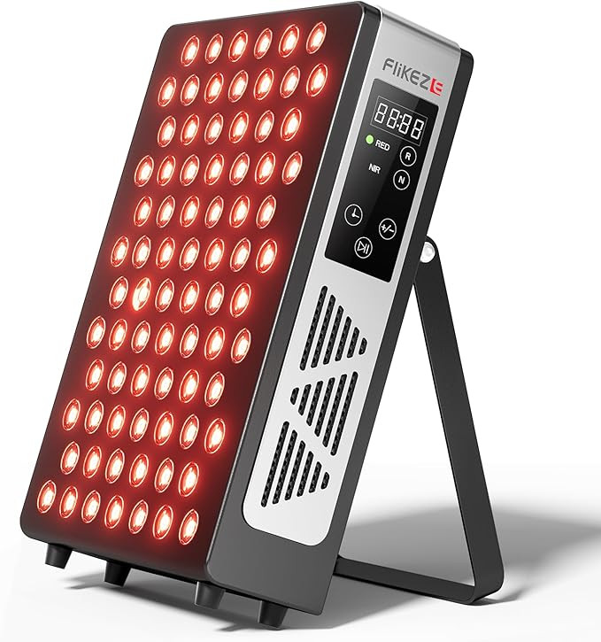 Rotlichttherapie Panel Lampe, 60LEDs Red Light, 850nm & 660nm Infrarotlampe mit Timer, Infrarotla... | Amazon (DE)
