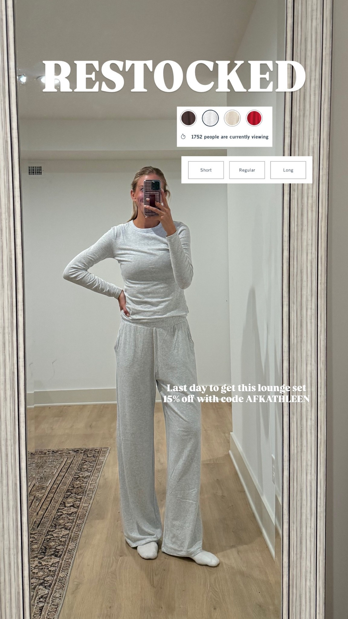 Size medium long in bottoms and small in top