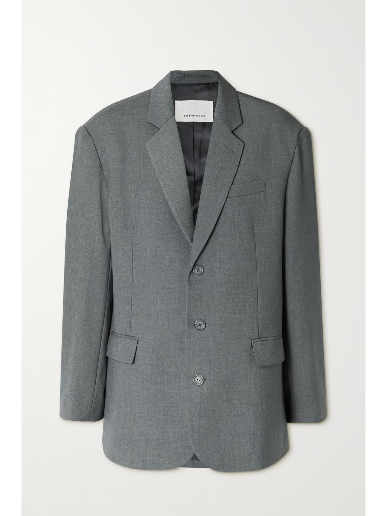 Frankie Shop - Gelso Oversized Tencel Lyocell-blend Blazer - Gray | NET-A-PORTER (US)