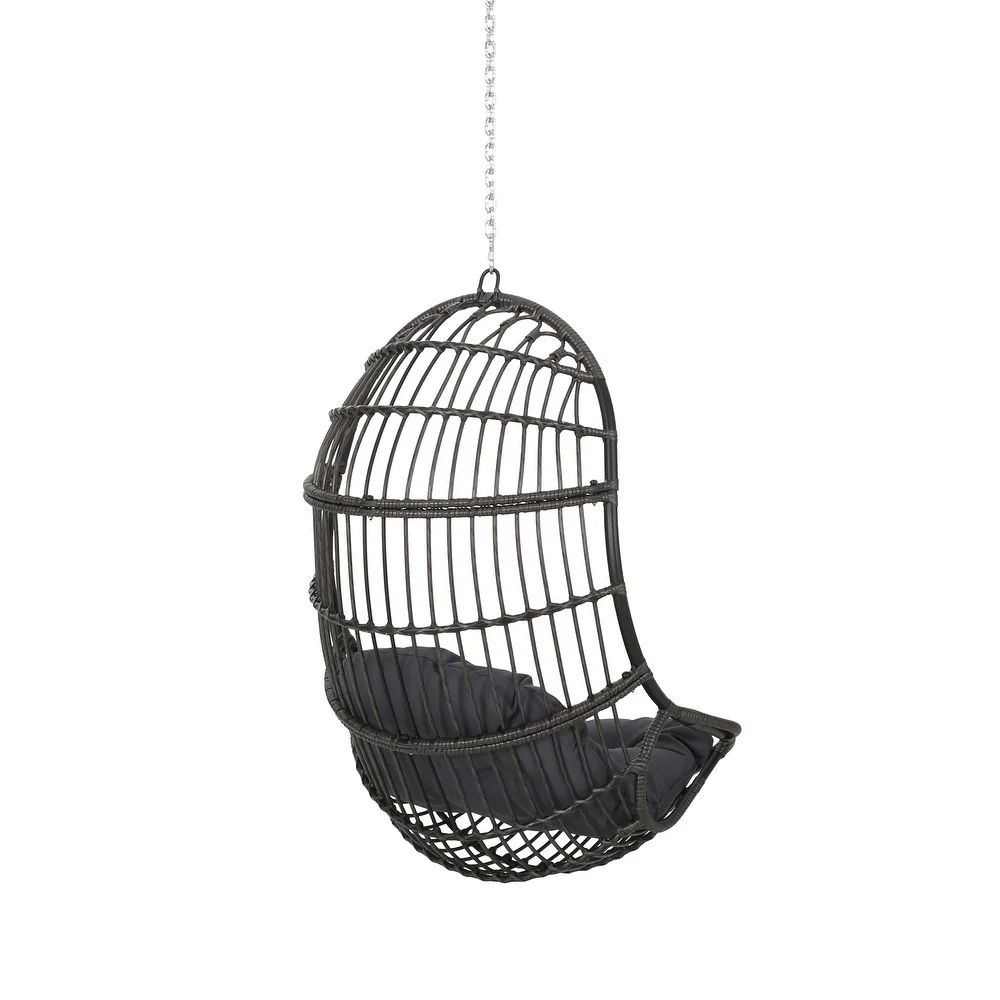 Richards Outdoor/Indoor Wicker Hanging Chair (No Stand) by Christopher Knight Home - Overstock - ... | Bed Bath & Beyond