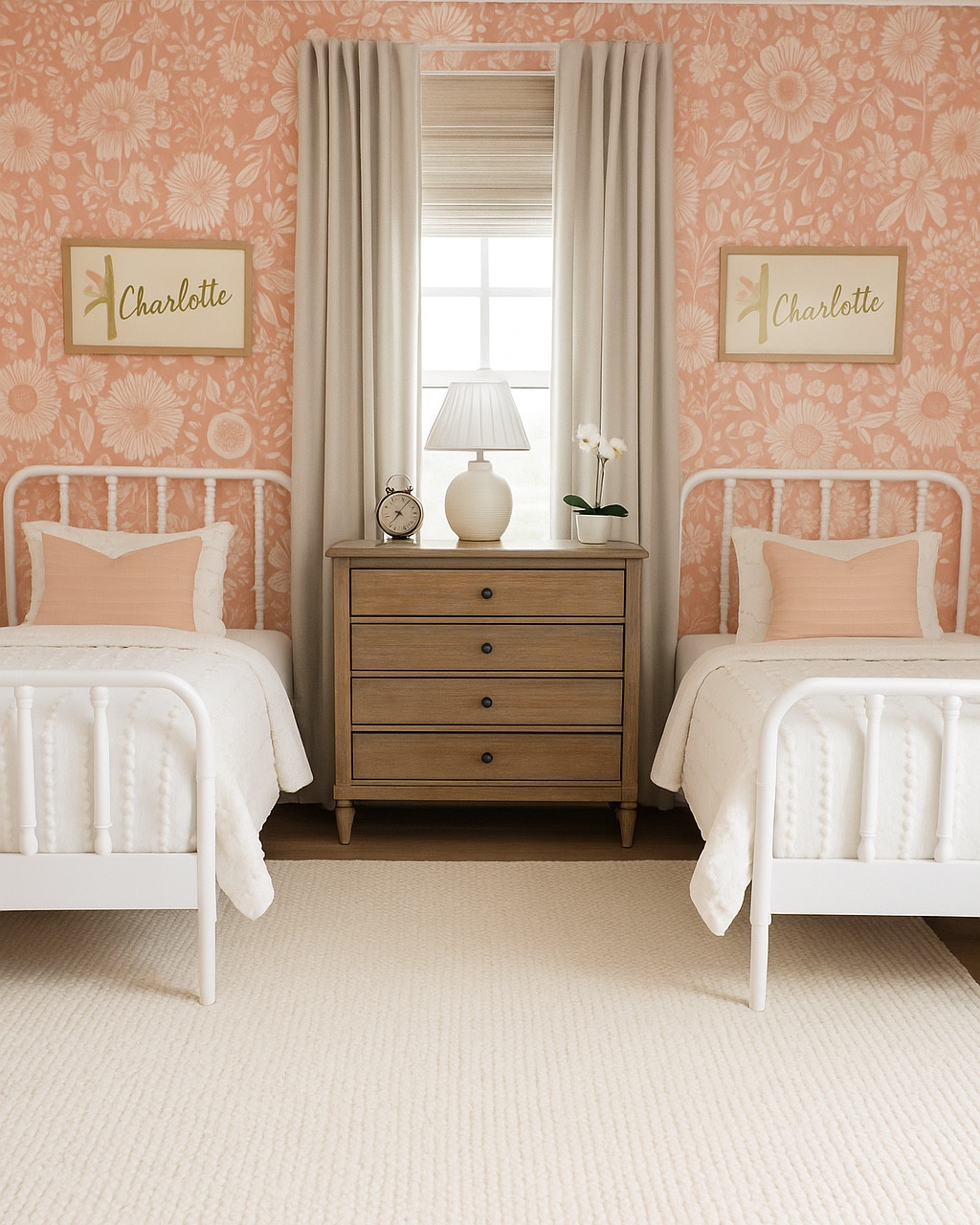 Wallpaper is Polly Wallpaper by @loomwell

girls bedroom, shared girls room, twin beds, floral wallpaper, pink bedroom, neutral girls room, kids room decor, girls room inspo, bedroom makeover, girly room ideas, twin girls bedroom, kids interior design, girls shared space, feminine bedroom decor, pink and white bedroom, vintage girls room, modern cottage style, cozy kids room, blush decor, floral wall mural, boho kids room, classic girls bedroom, timeless kids space, design board, home decor inspo, interior styling, bedroom design ideas, kids room inspiration

#LTKFamily #LTKHome #LTKKids