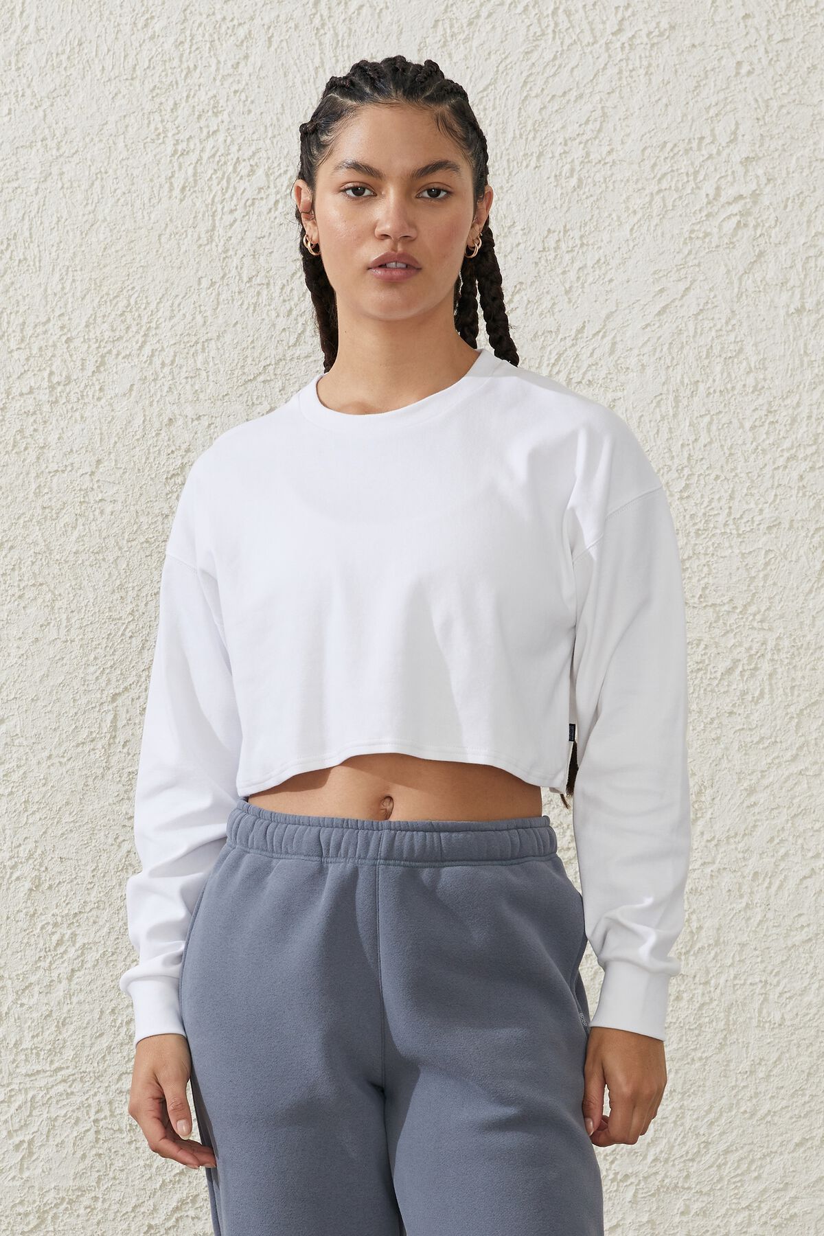 Lightweight Cropped Longsleeve Top | Cotton On (US)