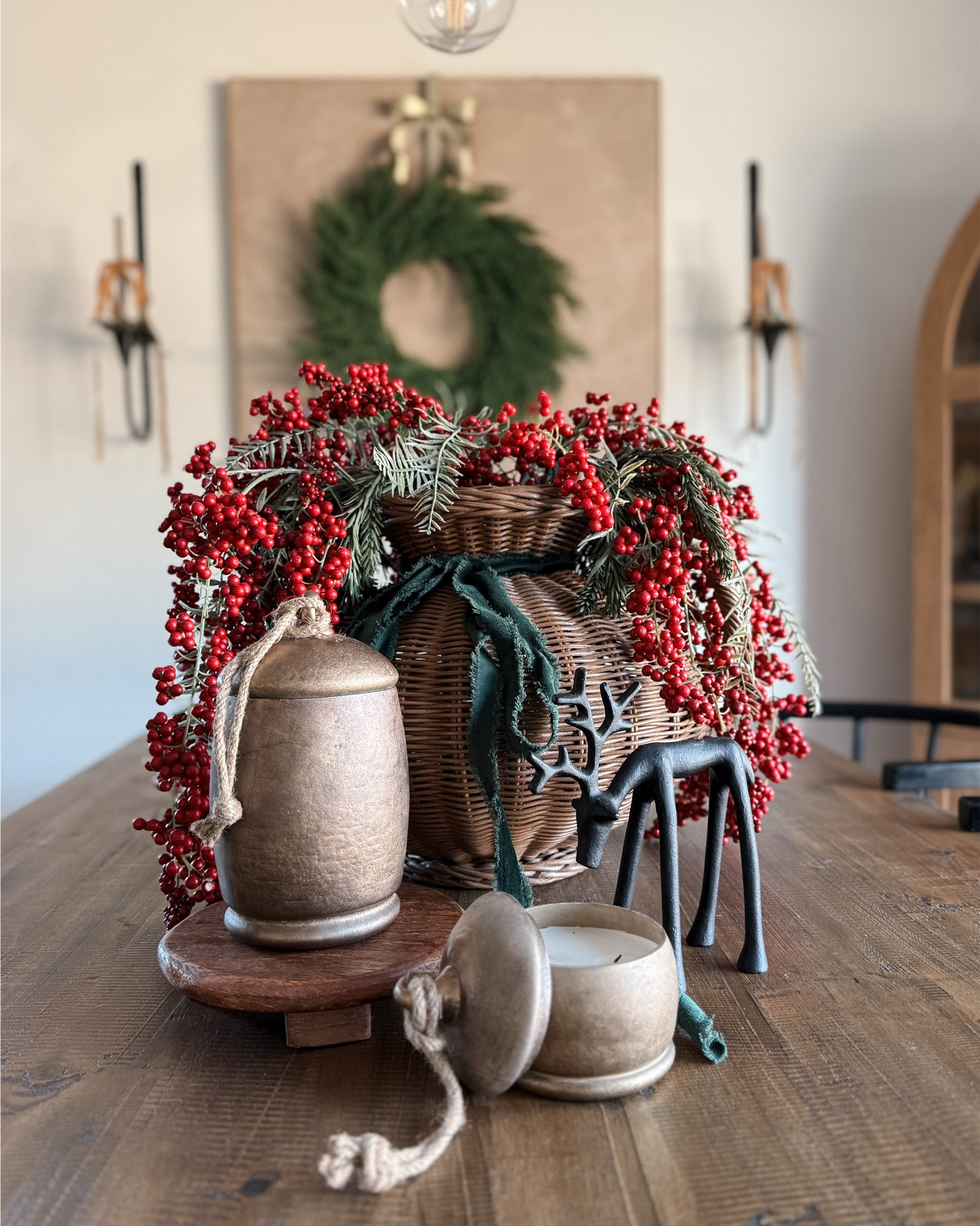 Christmas dining table decor ideas. 

#LTKSeasonal #LTKHoliday #LTKHome