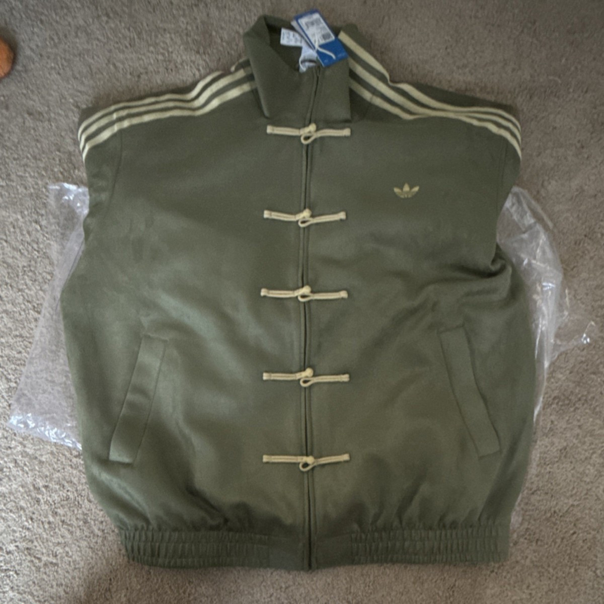 Adidas Originals CTTChinese Track Casual Jacket Unisex Green | eBay US