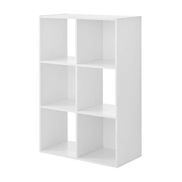 Mainstays 6-Cube Storage Organizer, White | Walmart (US)