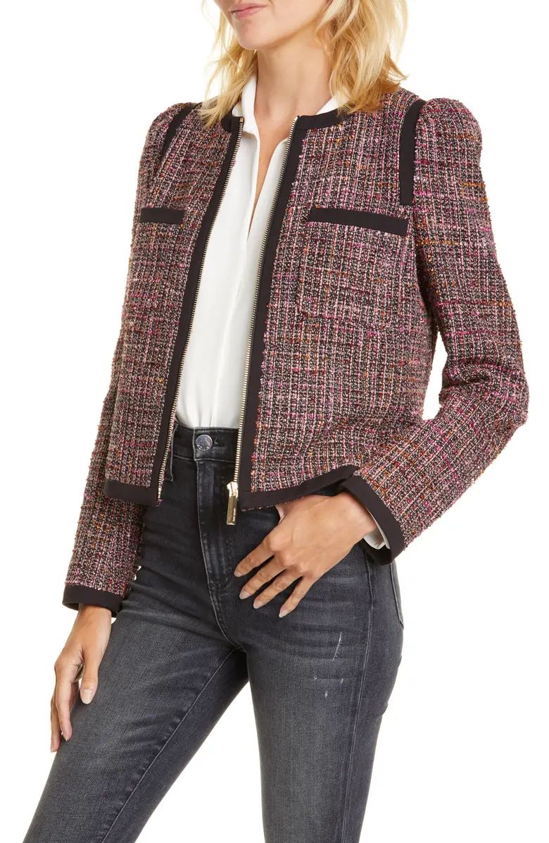 puff sleeve tweed jacket | Nordstrom