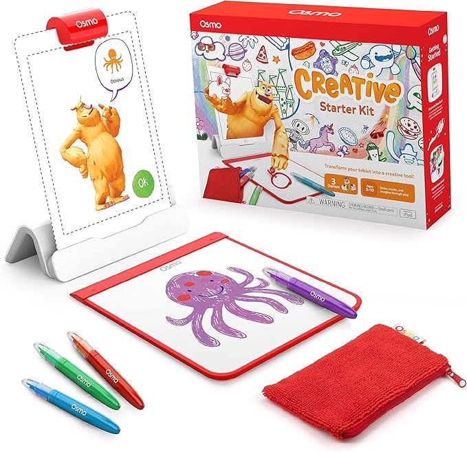 Osmo - Creative Starter Kit for iPad - 3 Educational Learning Games - Ages 5-10 - Drawing, Word P... | Amazon (CA)