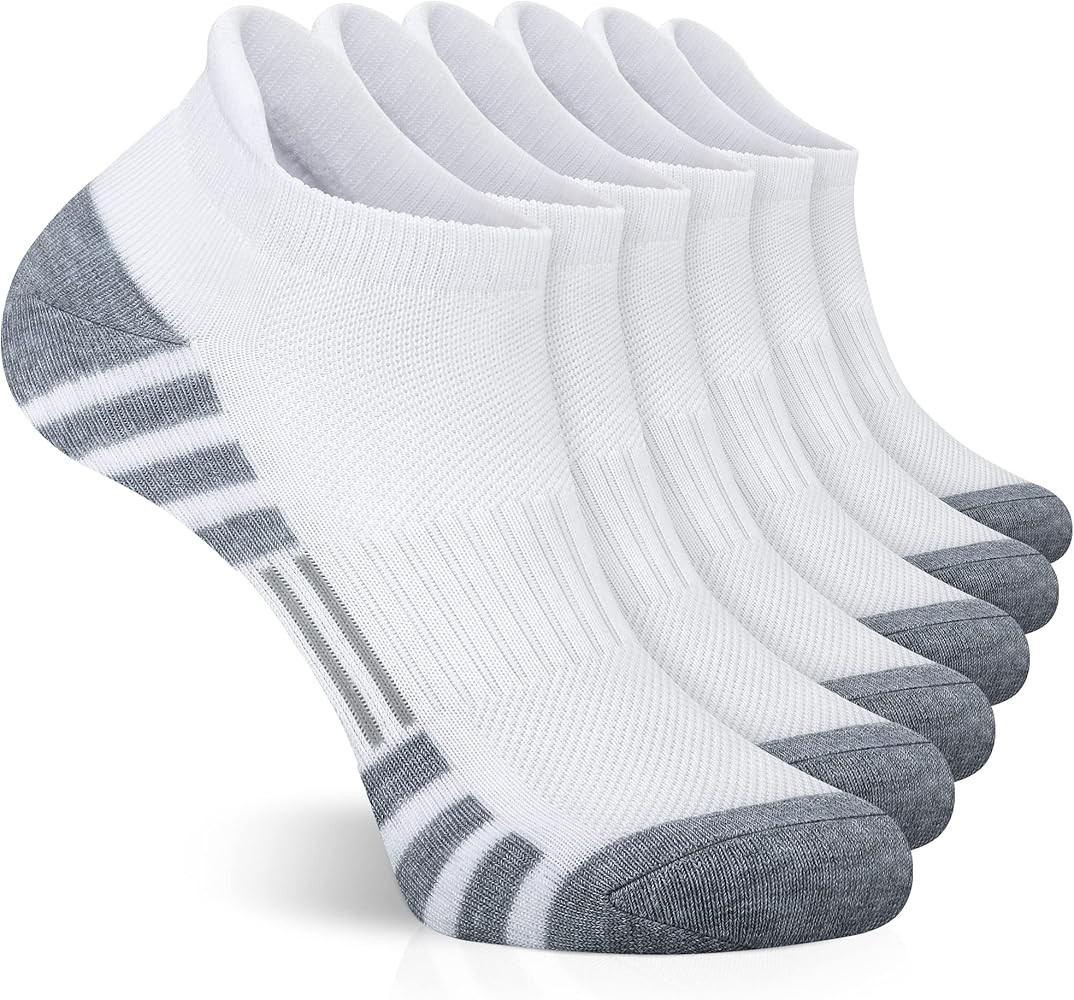 Airacker Ankle Athletic Running Socks Cushioned Breathable Low Cut Sports Tab Socks for Men and Wome | Amazon (US)