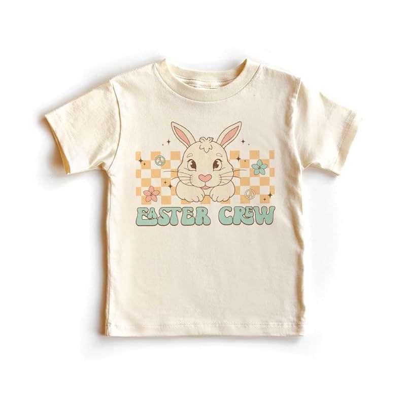Easter Crew Toddler Shirt - Retro Matching Kids Bunny Rabbit T-Shirt For Boys And Girls - Cute Na... | Amazon (US)