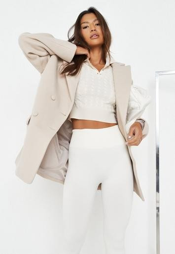 Missguided - Camel Oversized Boyfriend Blazer Coat | Missguided (UK & IE)