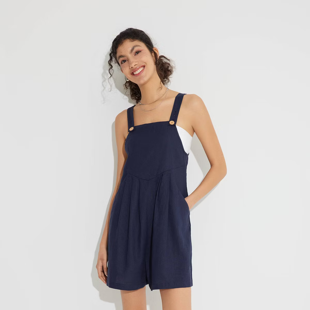 Women's Pleated-Front Romper - Wild Fable™ | Target