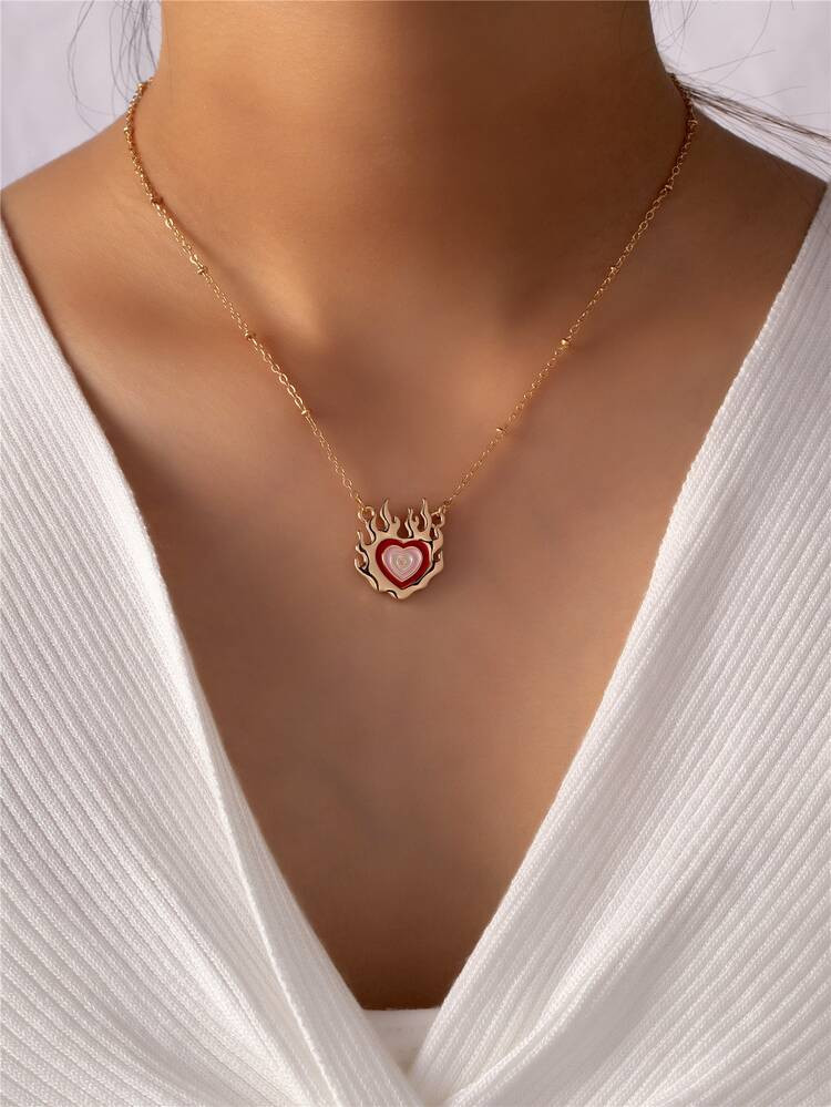 Heart Charm Necklace | SHEIN