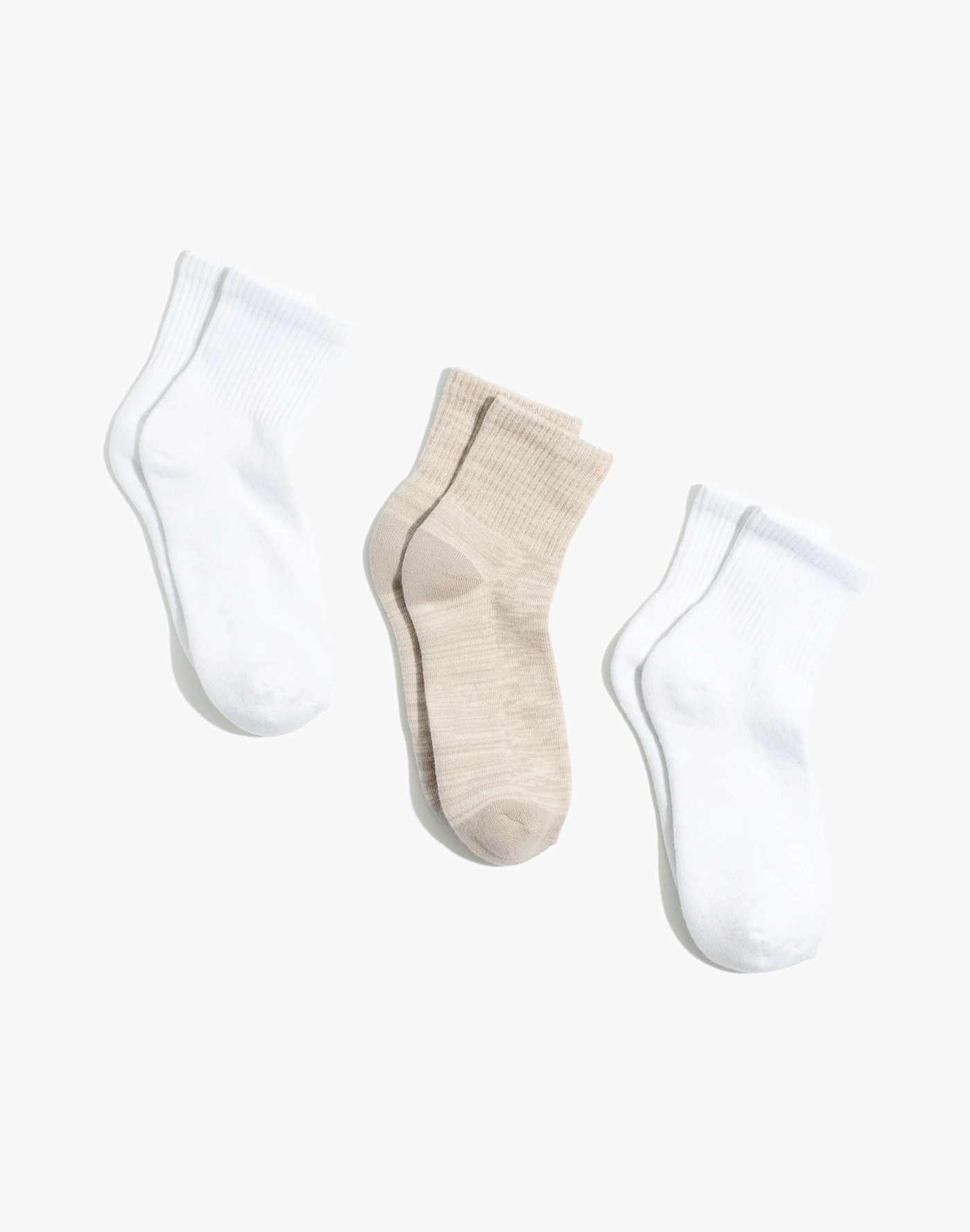 Three-Pack MWL Cloudlift Ankle Socks | Madewell
