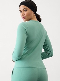 Signature Rib Crew Top | Athleta