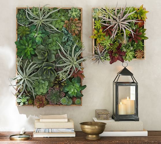 Faux Succulent Wall Art | Pottery Barn (US)