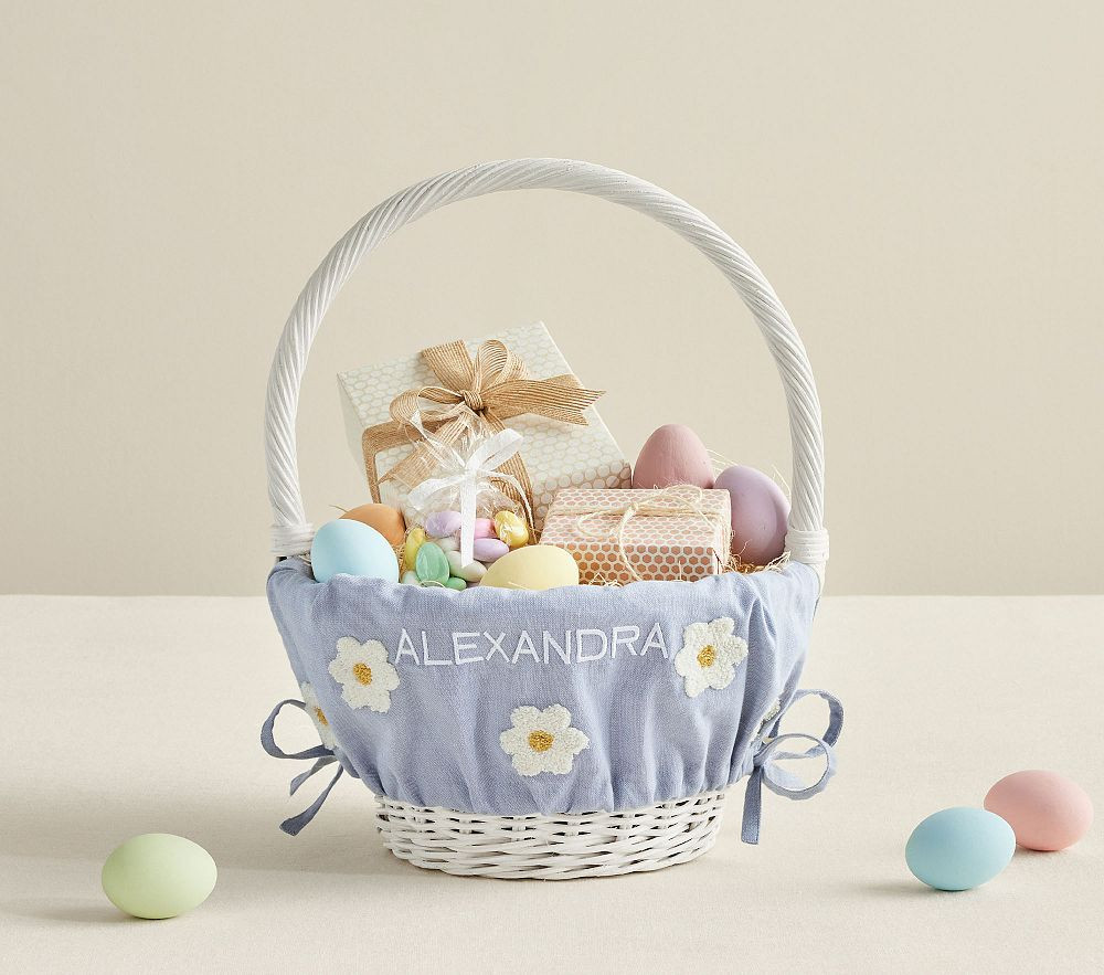 Daisy Candlewick Easter Basket Liners | Pottery Barn Kids