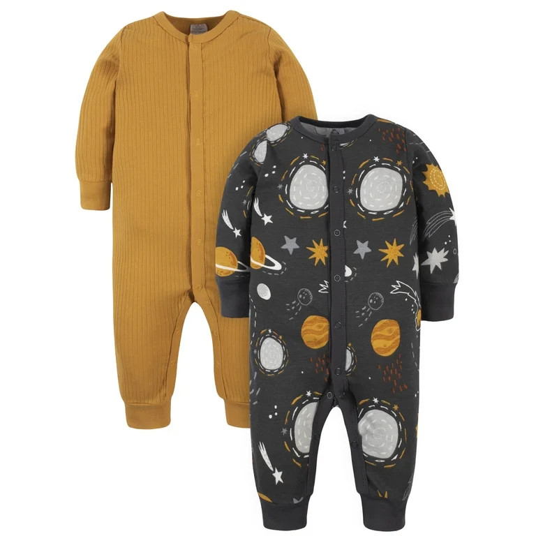 Modern Moments by Gerber Baby Boy Coveralls, 2 Pack (Newborn-12M) | Walmart (US)