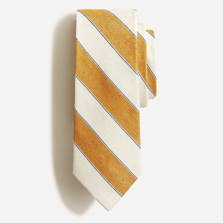 Silk tie in herringbone stripe | J.Crew US