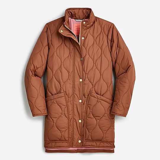 New quilted cocoon puffer coat | J.Crew US