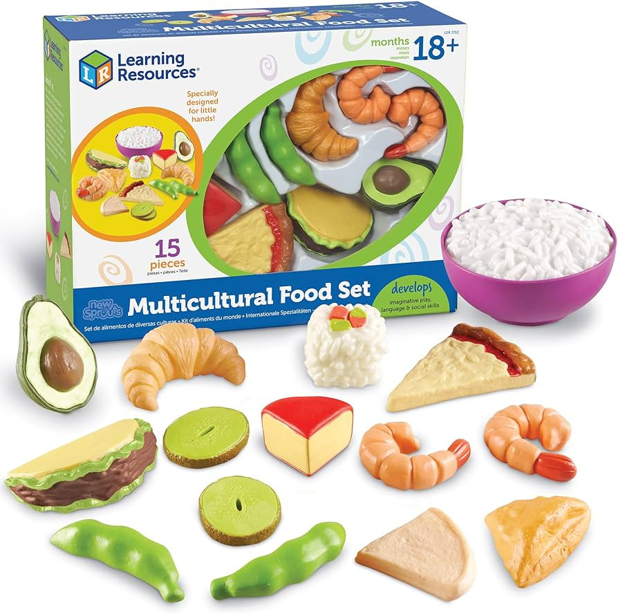 Learning Resources New Sprouts Multicultural Play Food Set - 15 Pieces, Ages 18+ Months Pretend P... | Amazon (US)